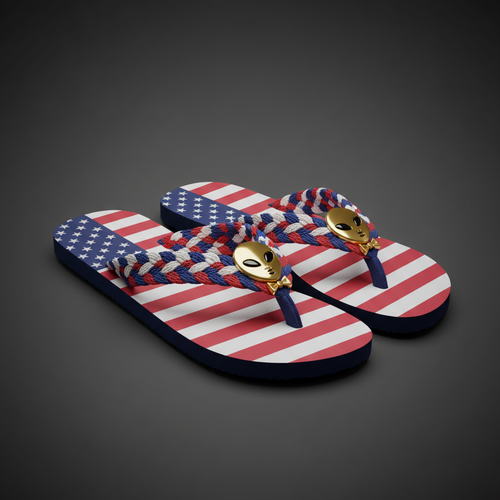 American Flag Flip-Flop