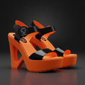 Electric Orange Wedge