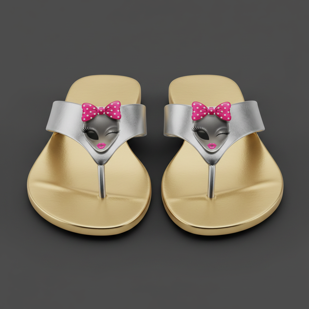 Gold Silver Flip-Flop