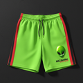 MAC Zombies Performance Shorts with alien mascot logo