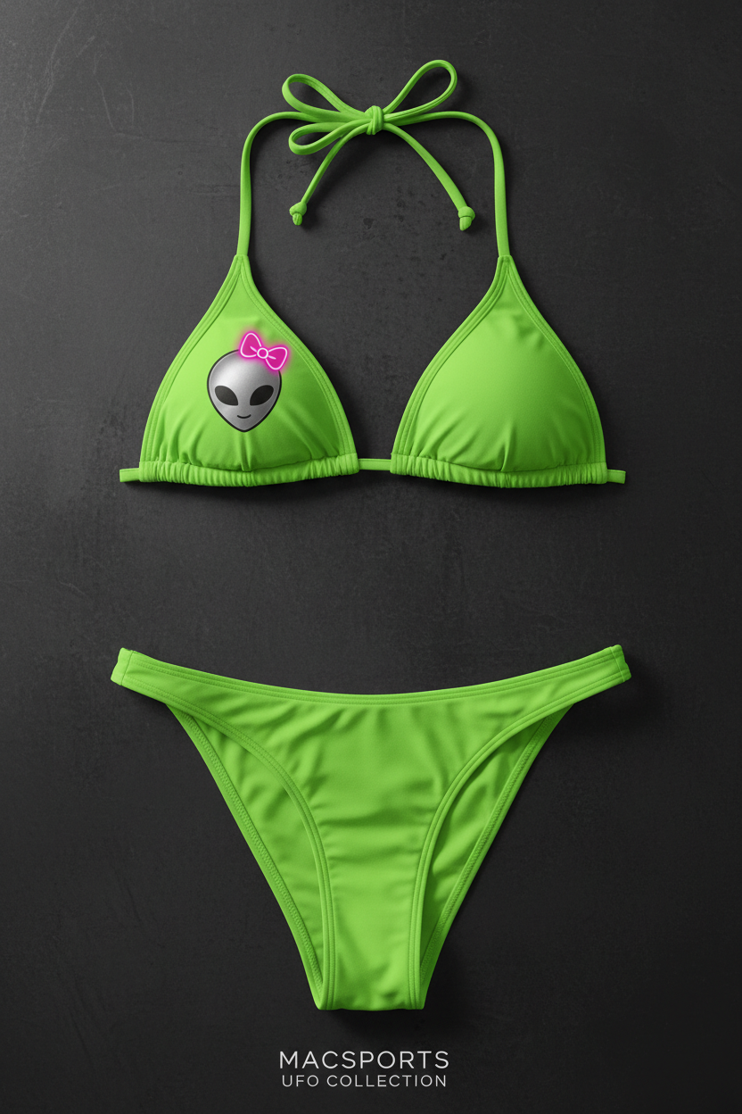 MAC UFOs Women's String Bikini Neon Green