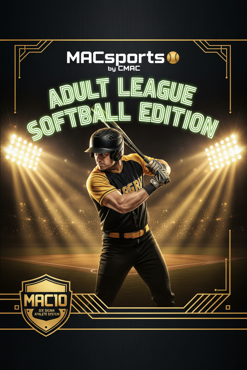 Adult League Softball Edition — MAC10 Six Sigma Athlete System by Chad McKinley