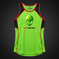 MAC Zombies Performance Tank with alien mascot logo