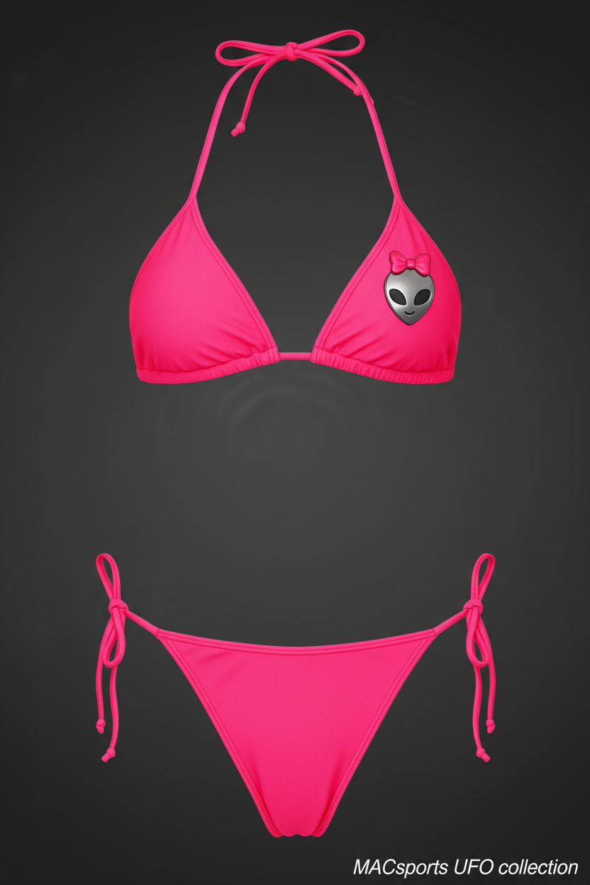 MAC UFOs Women's String Bikini Hot Pink