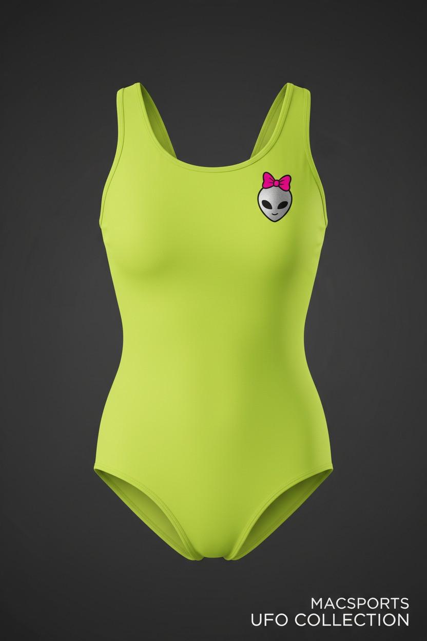 MAC UFOs Women's Athletic Leotard Neon Yellow