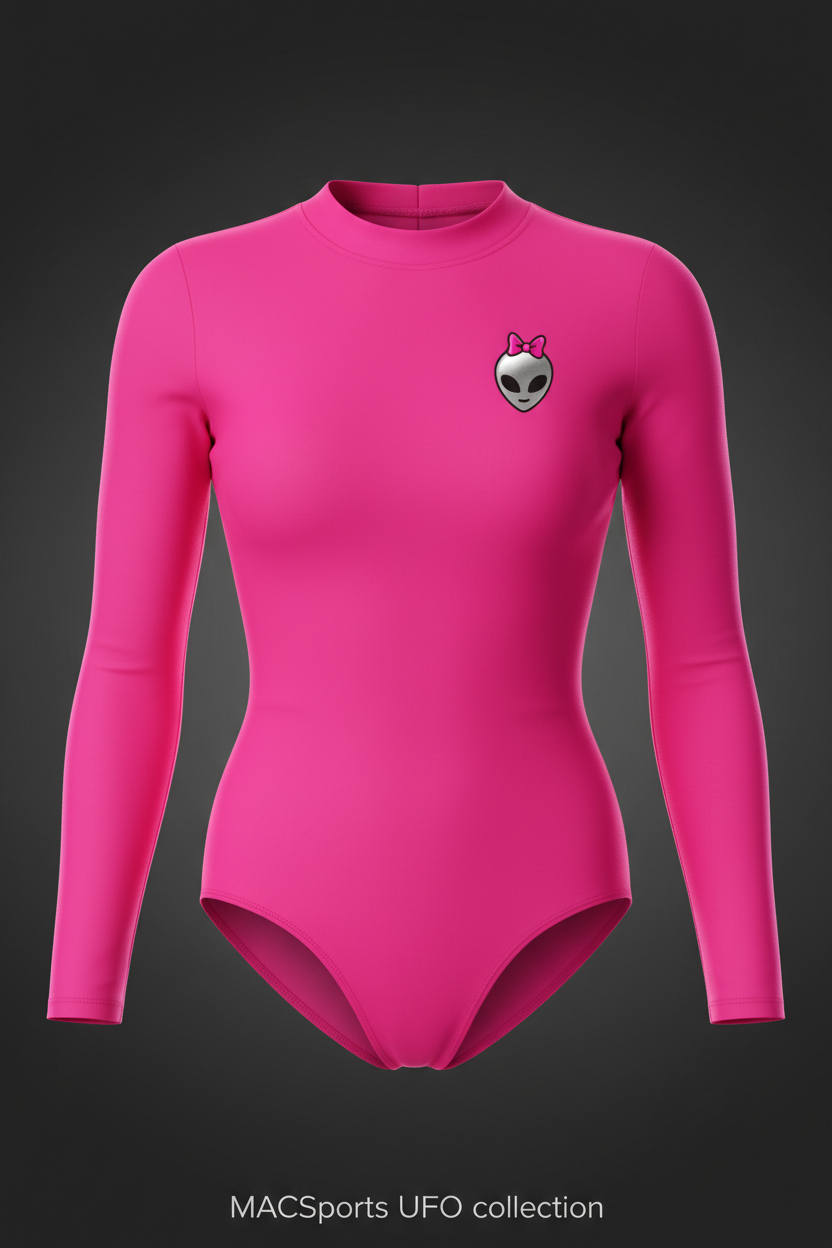 MAC UFOs Women's Athletic Leotard Hot Pink