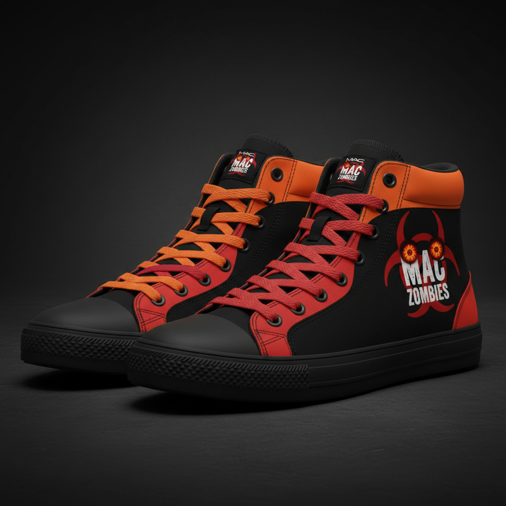 MAC Zombies Women's Canvas High Top Shoes