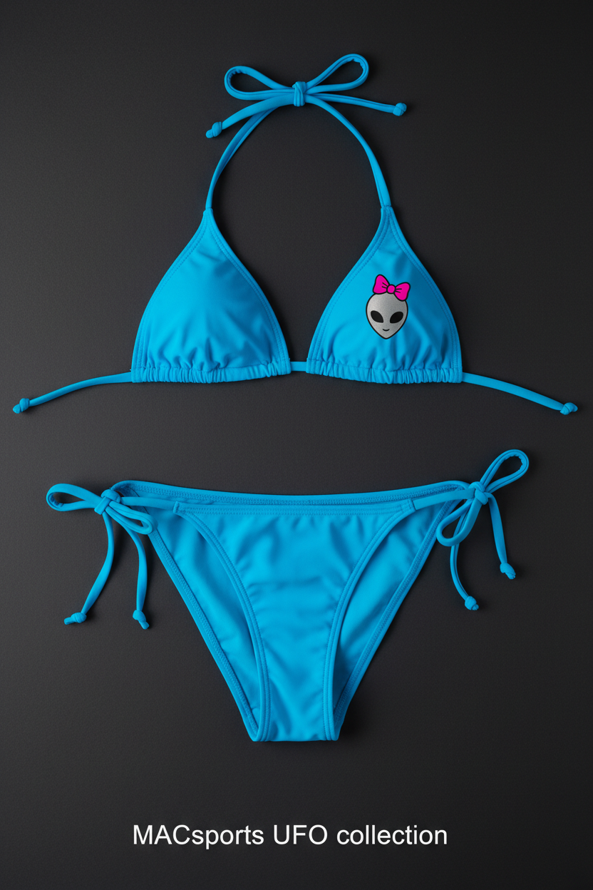 MAC UFOs Women's String Bikini Electric Blue