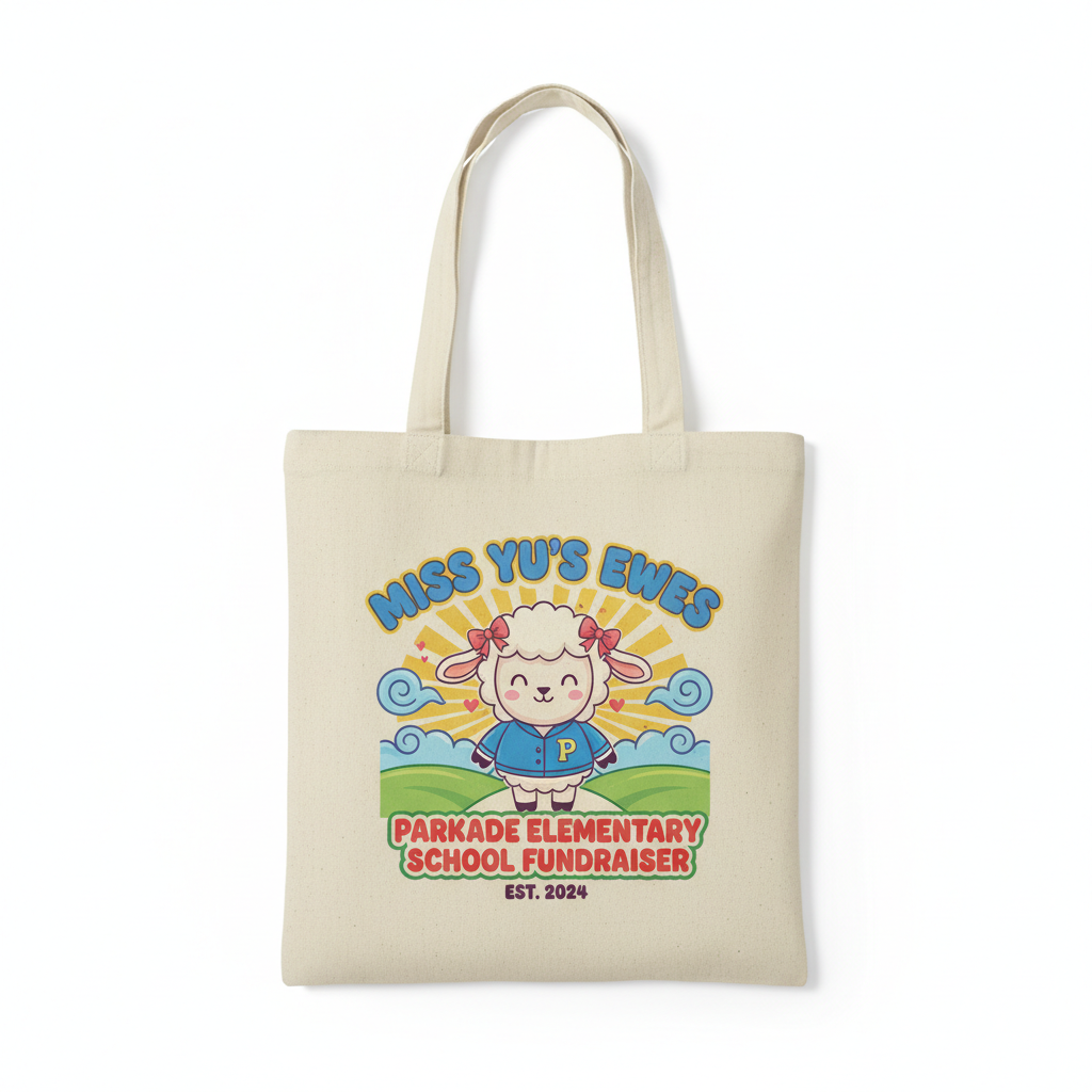 Miss Yu's Ewes Tote Bag - Parkade Elementary Fundraiser