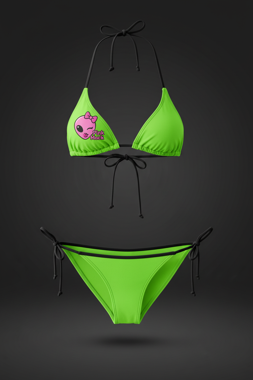 MACsports Beach Pool Bikini Neon Green Pink Mack mockup