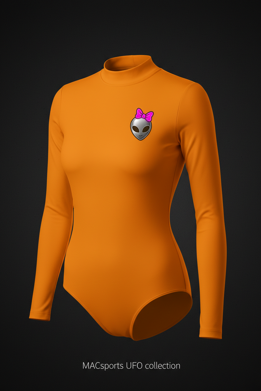 MAC UFOs Women's Athletic Leotard Electric Orange