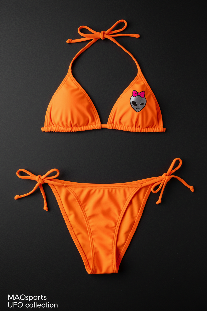 MAC UFOs Women's String Bikini Electric Orange