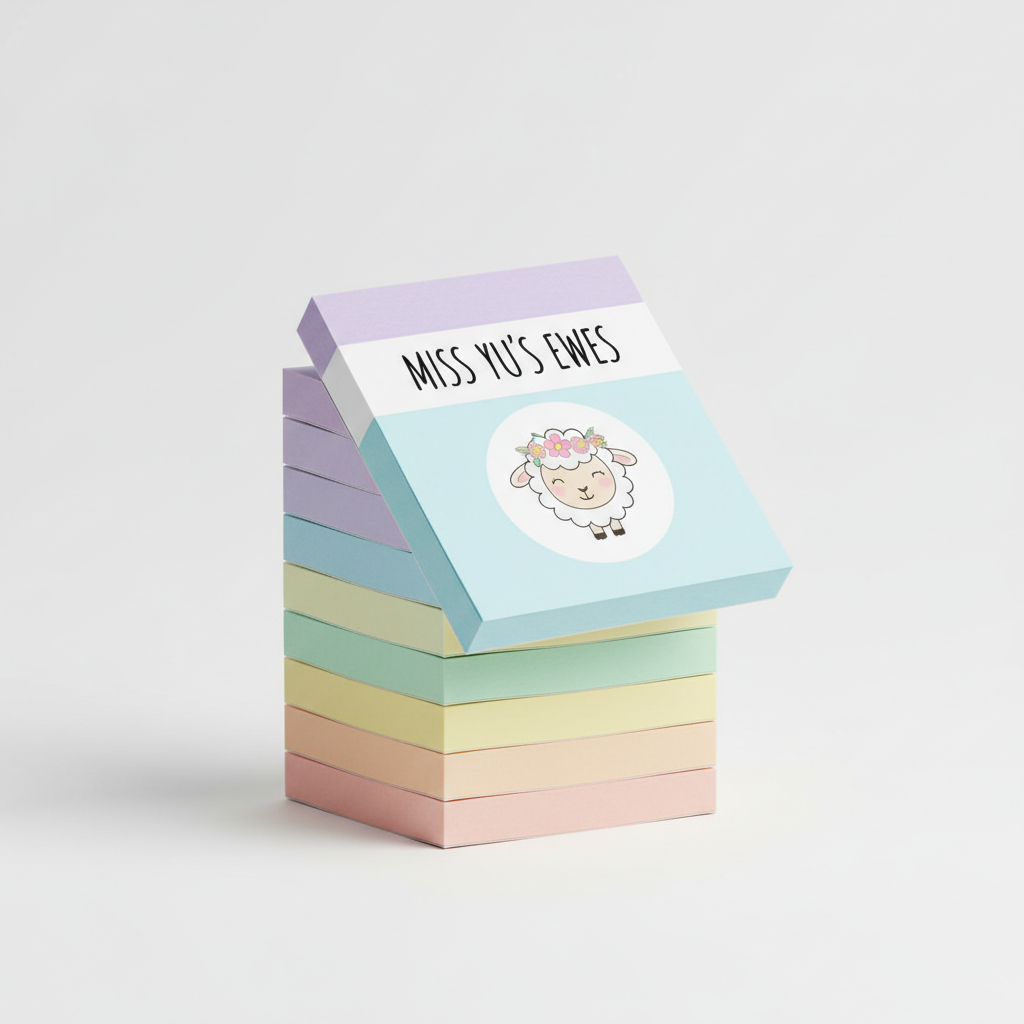 Miss Yu's Ewes Post-it Notepad