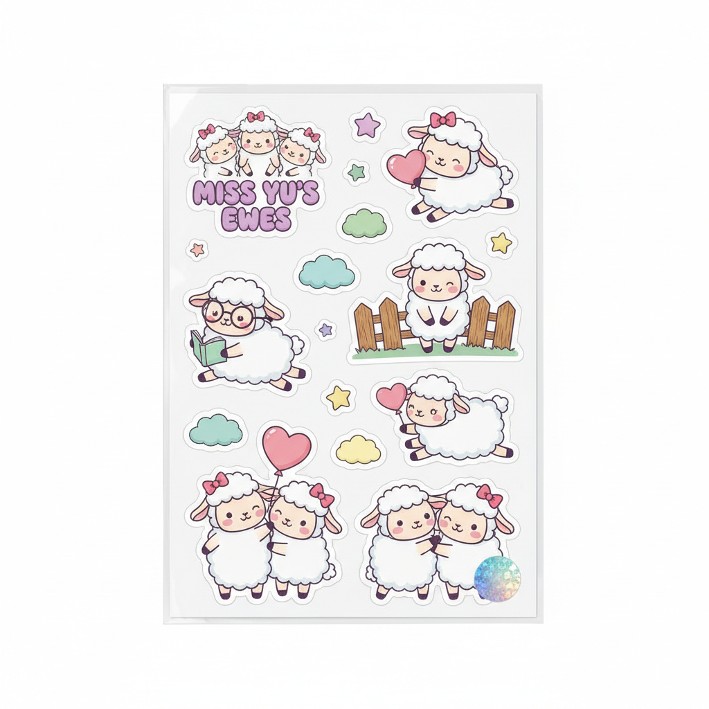 Miss Yu's Ewes Sticker Sheet