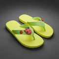 Neon Yellow Flip-Flop