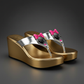 Silver Gold Wedge